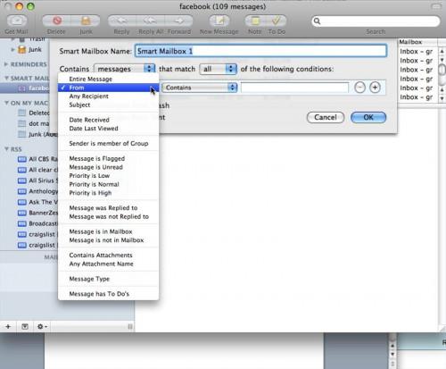 Come creare una casella smart in Mac OS X Mail