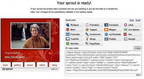 Come fare Widget per il tuo sito web con Sprout