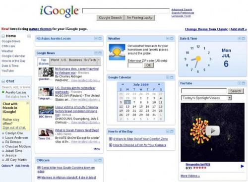 Rendere Google Homepage