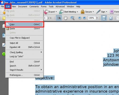Come convertire un file PDF in un documento di testo modificabile