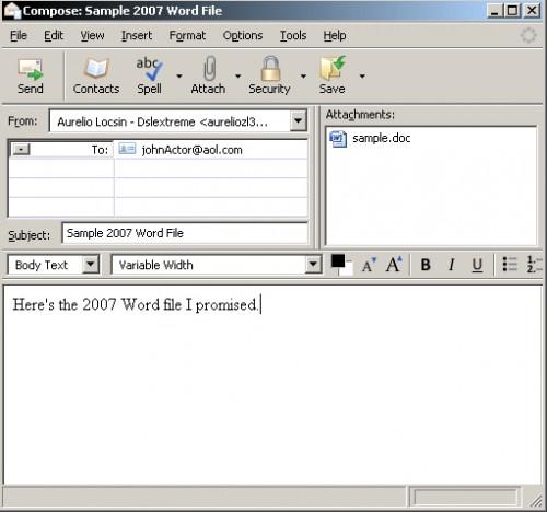 Come inviare un Word 2007 Doc Via e-mail