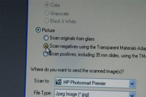 Come convertire i negativi in ​​file JPEG