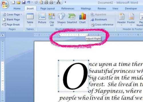 Come creare un capolettera in un documento di Microsoft Word 2007