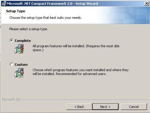 Come installare Microsoft Net Compact Framework 2.0
